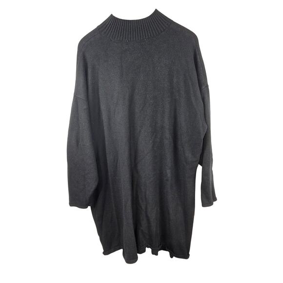 Eloquii Elements Womens Mini Sweater Dress Black size 26/28 - Picture 1 of 6